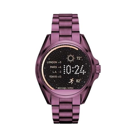 michael kors bradshaw smartwatch purple stainless steel bands|Michael Kors Women's Gen 6 Bradshaw Gold.